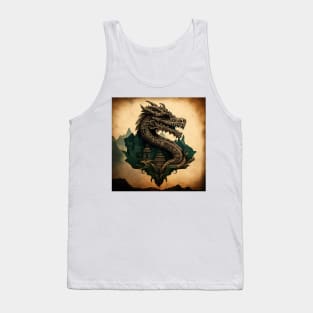 Quetzalcoatl Aztec 4 Tank Top